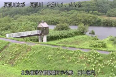 尻別川 田中樋門のライブカメラ|北海道蘭越町