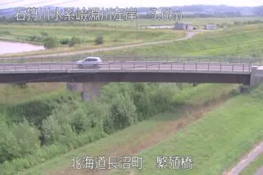 嶮淵川 繁殖橋のライブカメラ|北海道長沼町