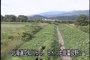 空知川 富良野排水樋門吐口のライブカメラ|北海道富良野市