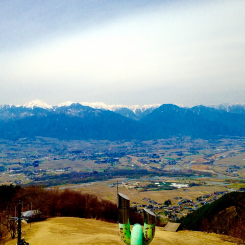 長峰山からの眺め|長野県安曇野市のライブカメラ観光