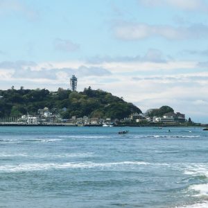 神奈川県藤沢市 江ノ島・片瀬東浜海水浴場のライブカメラ