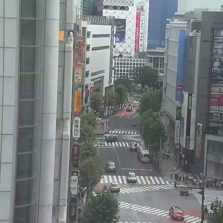 渋谷公園通り第二大外ビル)のライブカメラ|東京都渋谷区