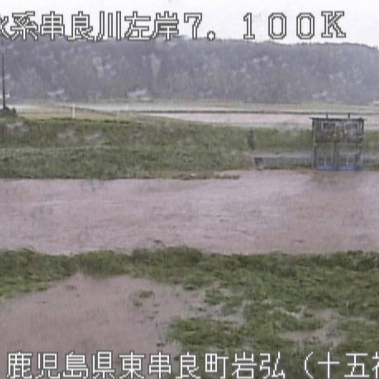 串良川左岸(十五社橋)のライブカメラ・鹿児島肝属郡東串良町