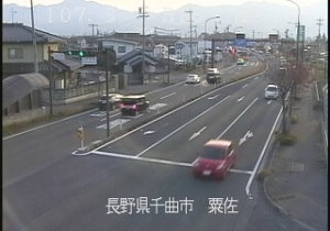 長野県千曲市 国道18号 粟佐のライブカメラ