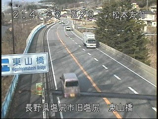 国道20号 東山橋のライブカメラ|長野県塩尻市