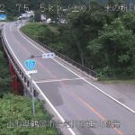 国道112号 米の粉の滝ドライブイン前のライブカメラ|山形県鶴岡市のサムネイル