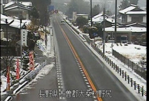 長野県大桑村 国道19号 野尻のライブカメラ
