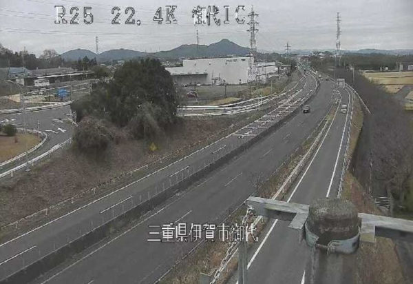 国道25号 御代インターチェンジのライブカメラ|三重県伊賀市