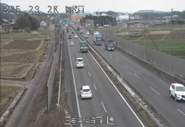 国道25号 御代西のライブカメラ|三重県伊賀市