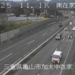 国道25号 南在家東のライブカメラ|三重県亀山市のサムネイル