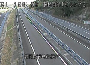 静岡県藤枝市 国道1号 藤枝バイパス 藤枝岡部インターチェンジランプ2番のライブカメラ