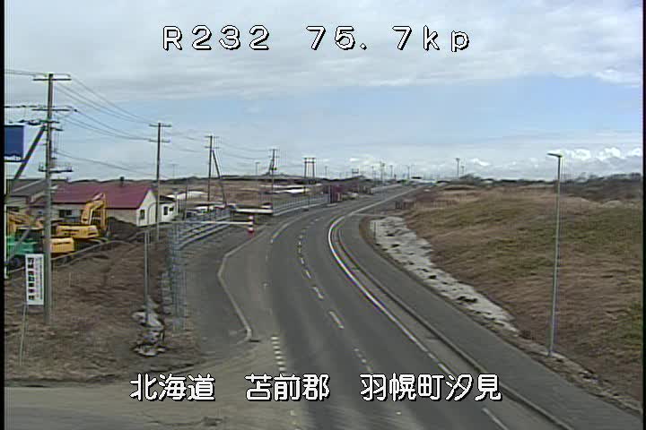 国道232号 汐見のライブカメラ|北海道羽幌町
