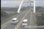 有明海沿岸道路 堂面川橋のライブカメラ|福岡県大牟田市のサムネイル