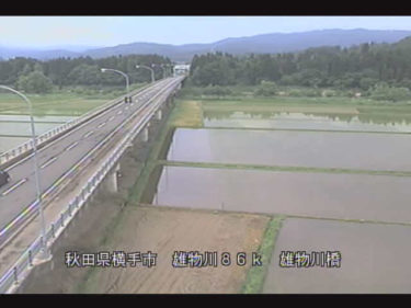 雄物川 雄物川橋のライブカメラ|秋田県横手市