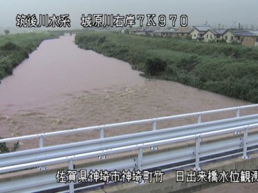 城原川 日出来橋のライブカメラ|佐賀県神埼市