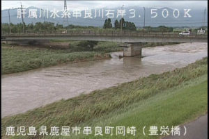 鹿児島県東串良町 串良川 豊栄橋のライブカメラ