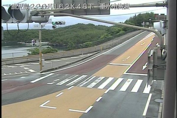 国道2号 牛根麓口のライブカメラ 鹿児島県鹿児島市