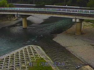 京都府京都市 桂川 弓削川合流部のライブカメラ