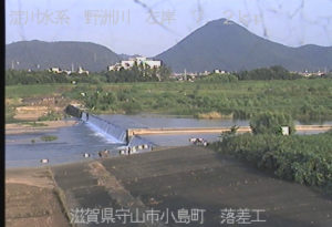 滋賀県守山市 野洲川 落差工のライブカメラ