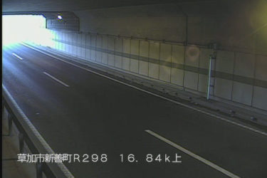 国道298号 新善町地下道 上りのライブカメラ|埼玉県草加市