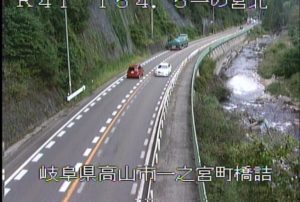 岐阜県高山市 国道41号 一の宮(北)のライブカメラ