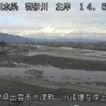 斐伊川 分流堰左岸のライブカメラ|島根県出雲市のサムネイル