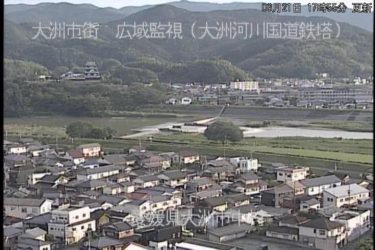肱川 大洲河川国道鉄塔のライブカメラ|愛媛県大洲市