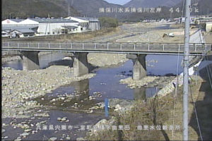 兵庫県宍粟市 揖保川 曲里観測所のライブカメラ