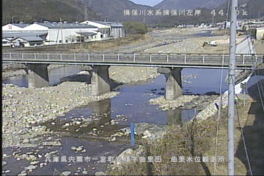 揖保川 曲里観測所のライブカメラ|兵庫県宍粟市