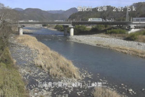 兵庫県宍粟市 揖保川 山崎第二観測所のライブカメラ