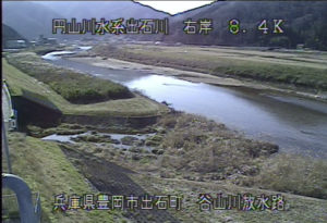 兵庫県豊岡市 出石川 谷山川放水路のライブカメラ