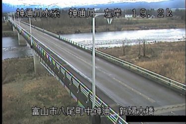 神通川 新婦大橋のライブカメラ|富山県富山市