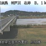 神戸川 妙見橋のライブカメラ|島根県出雲市のサムネイル