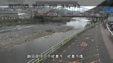 狩野川 修善寺橋のライブカメラ|静岡県伊豆市