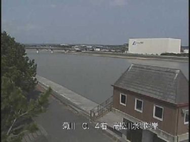 菊川 高松川水門対岸のライブカメラ|静岡県掛川市
