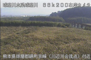 熊本県相良村 球磨川 川辺川合流点のライブカメラ