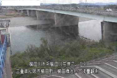 櫛田川 中万第三排水ひ管のライブカメラ|三重県松阪市