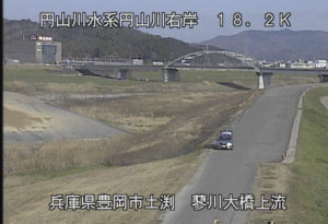 兵庫県豊岡市 円山川 蓼川大橋上流のライブカメラ