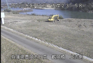 兵庫県豊岡市 円山川 鶴岡橋上流側のライブカメラ