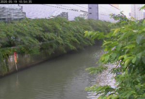 東京都目黒区 目黒川 太鼓橋下流のライブカメラ