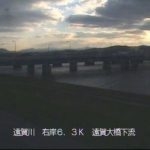 遠賀川 遠賀大橋下流のライブカメラ|福岡県水巻町のサムネイル
