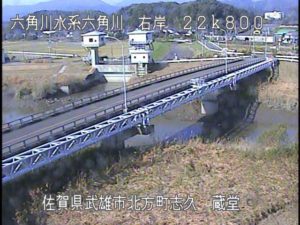 佐賀県武雄市 六角川 蔵堂のライブカメラ