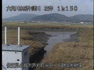 佐賀県小城市 牛津川 弁財排水機場のライブカメラ