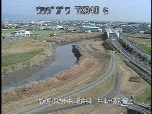 佐賀県小城市 牛津川 牛津出張所屋上のライブカメラ