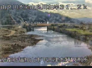 由良川 天津上水質監視所のライブカメラ|京都府福知山市