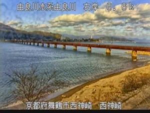 京都府舞鶴市 由良川 由良水位観測所のライブカメラ