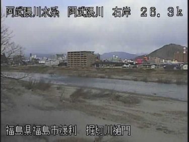 阿武隈川 堀切水門のライブカメラ|福島県福島市