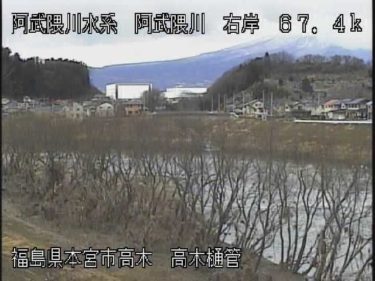 阿武隈川 高木樋管のライブカメラ|福島県本宮市