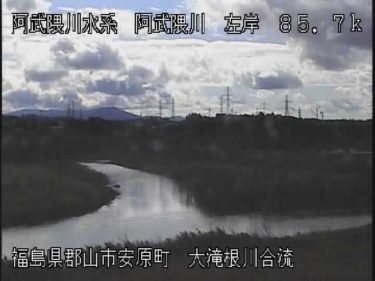 阿武隈川 安原橋上流のライブカメラ|福島県郡山市