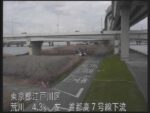 荒川 首都高7号線下流のライブカメラ|東京都江戸川区のサムネイル